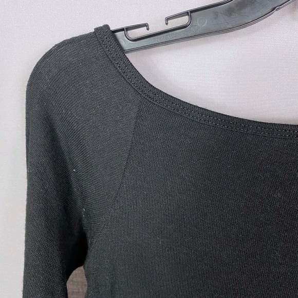 Go Couture Women's Cold Shoulder Modal Blend Top In Black Size Medium - Picture 6 of 9